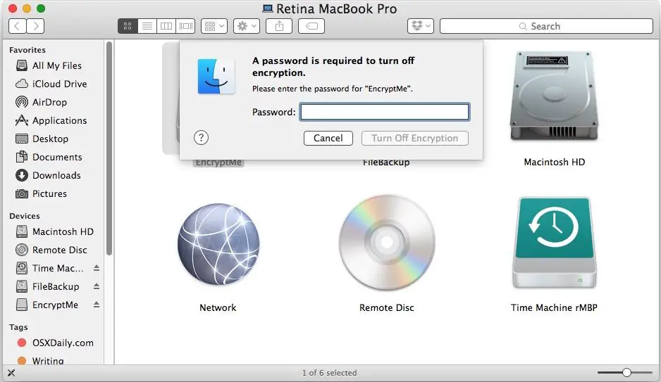 How to remove password from Seagate external hard drive on Mac