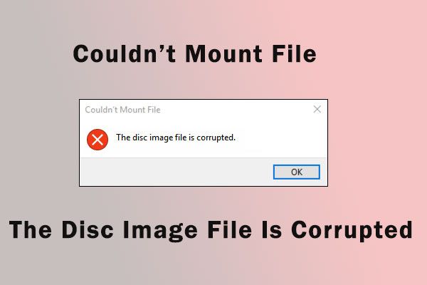 What does it mean when it says disk corrupted