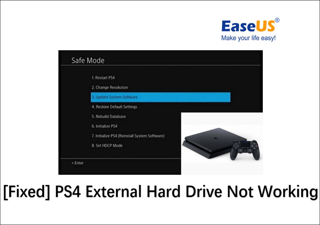 How do I know if my external hard drive is bad for my PS4