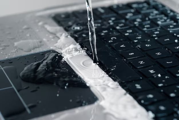 Can a laptop keyboard be fixed if water spills on it