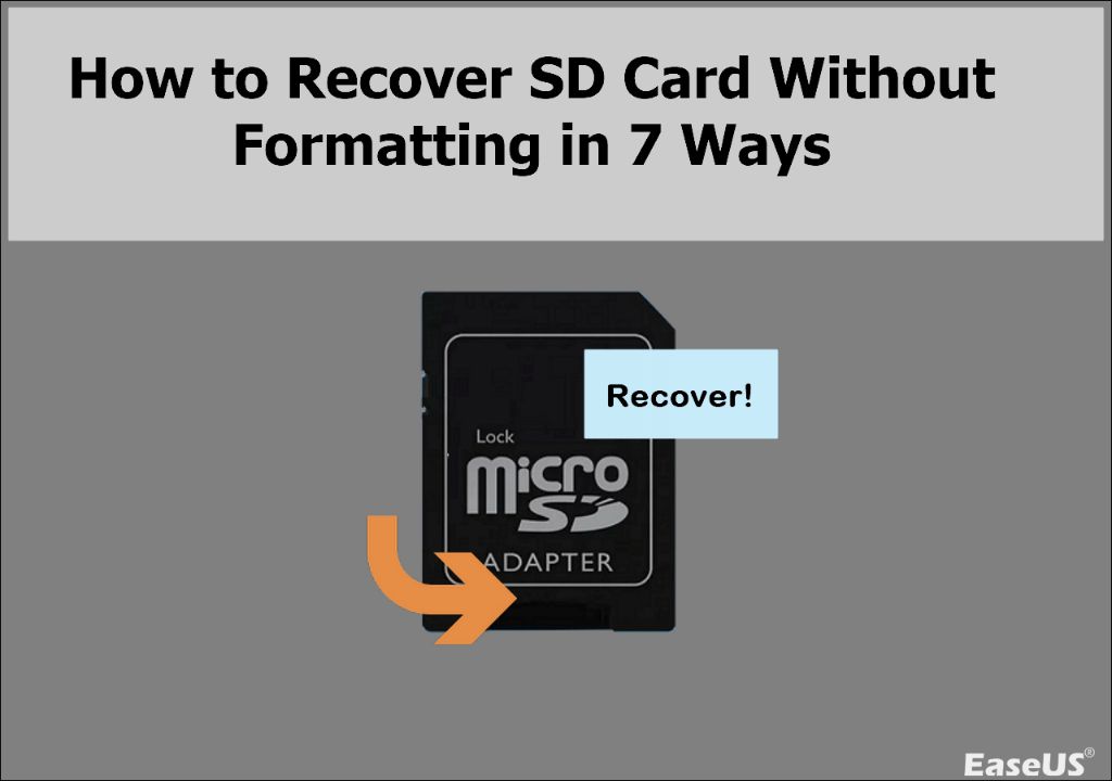 How can I recover data from a damaged SD card without formatting