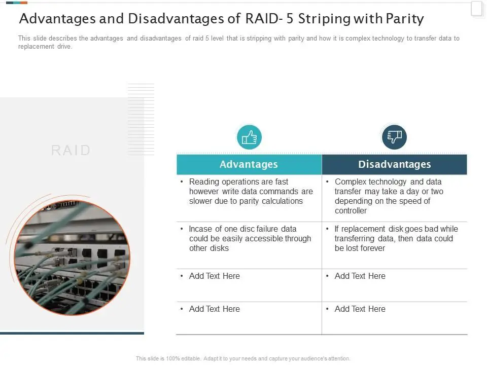 What are the pros and cons of RAID 5