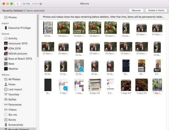 Are photos deleted from iCloud gone forever