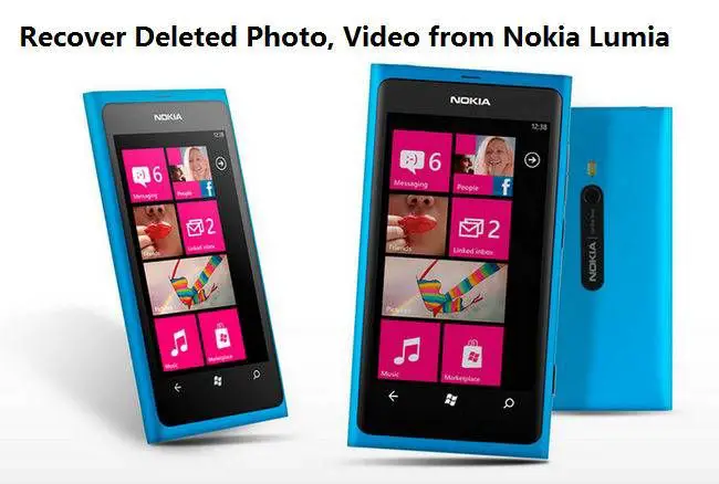 How can I recover deleted photos from my Nokia Lumia