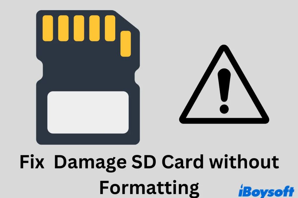 How do I fix a corrupted memory card without formatting it