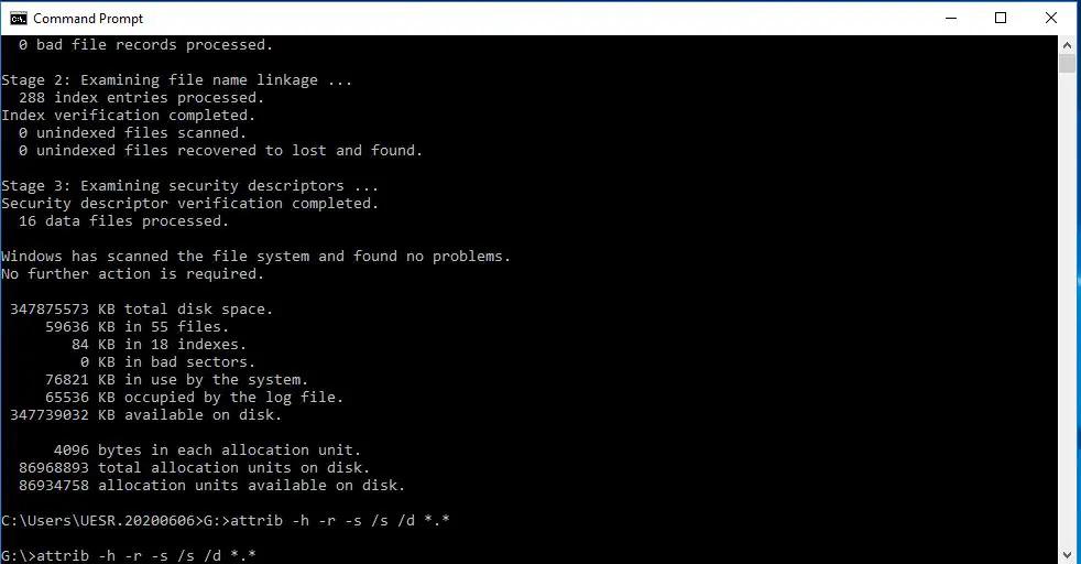 How to recover files from formatted hard drive using command prompt