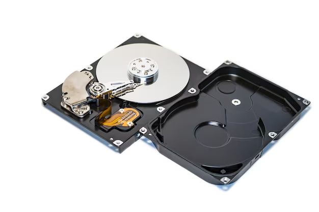 How does a hard drive look inside