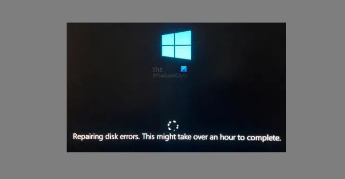 Why does my computer keep saying repairing disk errors