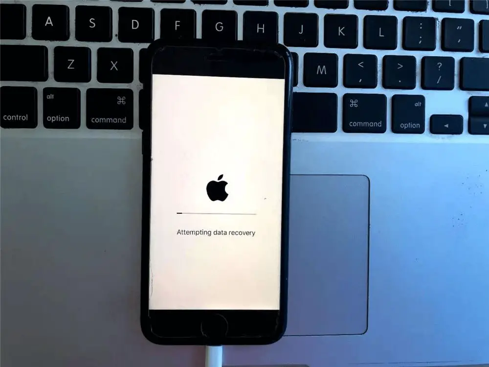 How do I fix my iPhone stuck at attempting data recovery