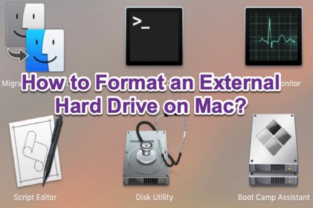 How do I wipe a corrupted external hard drive Mac