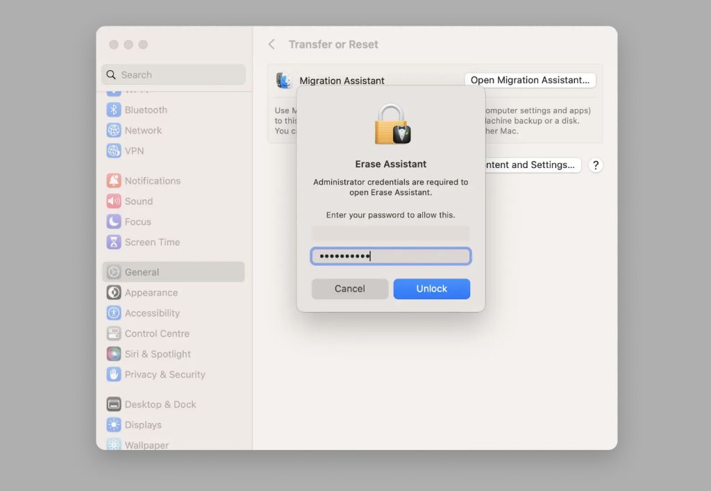 Why don't I see Erase Assistant on my Mac