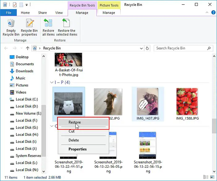 Can you find recently deleted photos on Windows
