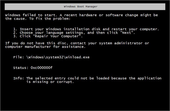What step to troubleshoot a failed boot before the OS is loaded