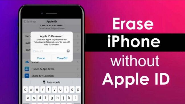 How to factory reset iPhone without Apple ID password or passcode