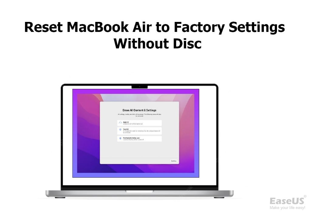 How do I factory reset my Macbook Pro without Disk Utility