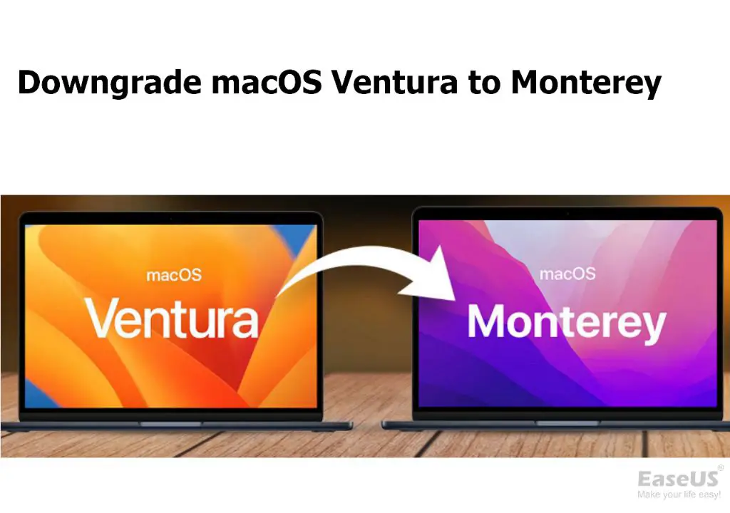 How do I downgrade my Intel Mac from Ventura to Monterey