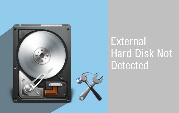 How do you repair external hard disk when it is not detected