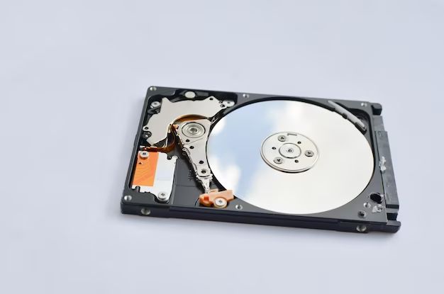 What does a hard drive look like in a laptop computer