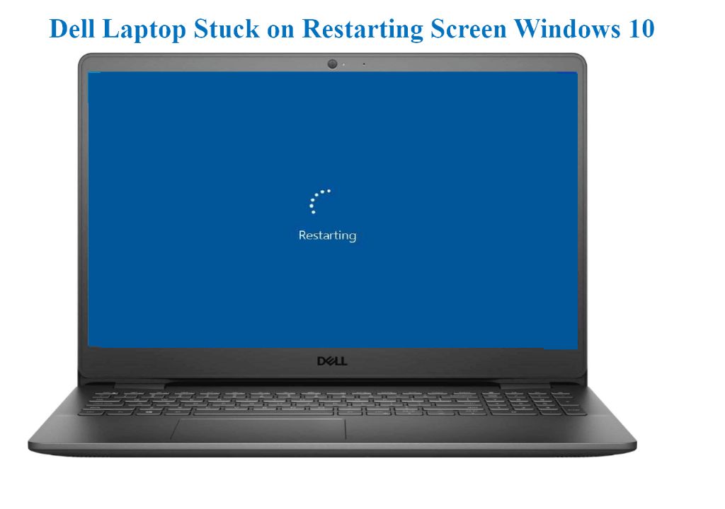 How do I restart my stuck Dell laptop