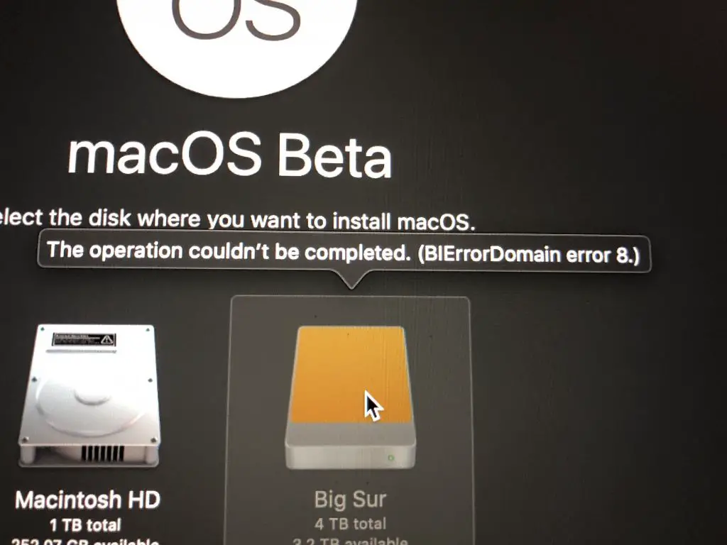 Can you install macOS Big Sur on external hard drive