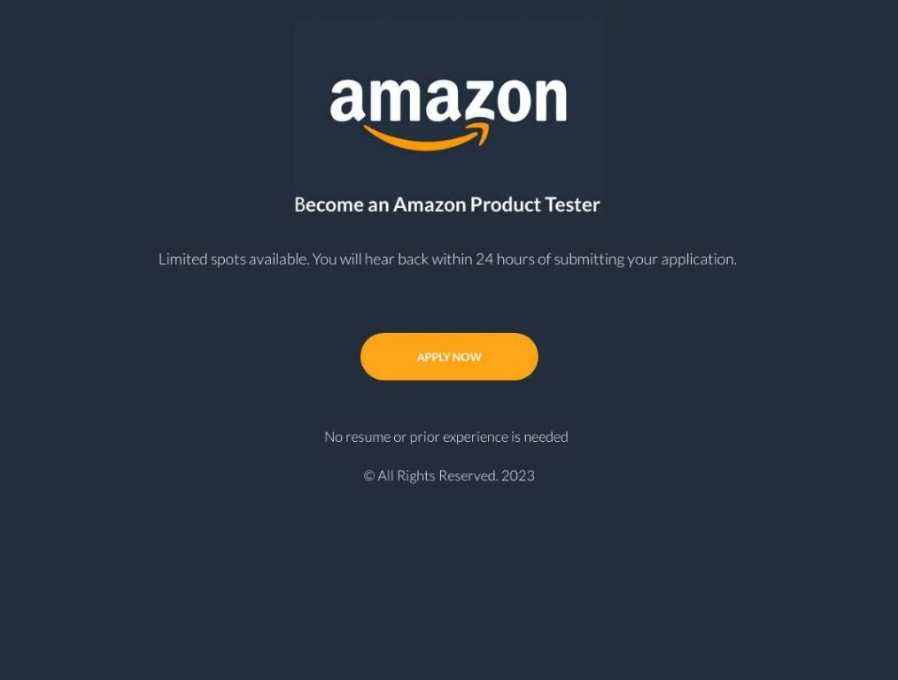 Is being an Amazon product tester legit