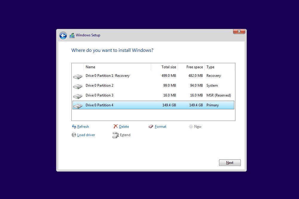 How do I format a Windows C drive