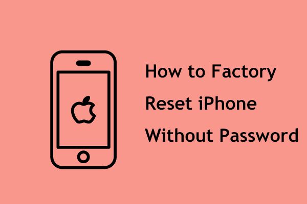 How to factory reset iPhone SE without password without computer