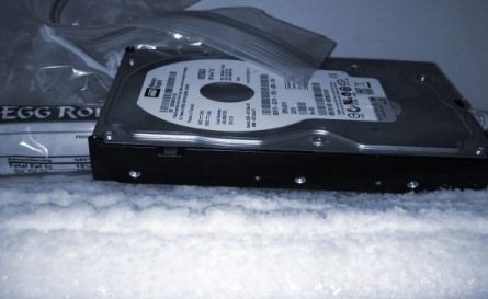 What is the freezer method for hard drives