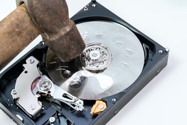 How do hard drives delete data