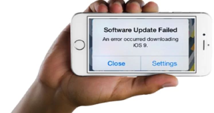 How do I fix my iPhone software update error