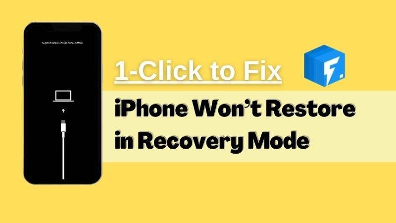 How do I fix my iPhone won't restore in recovery mode
