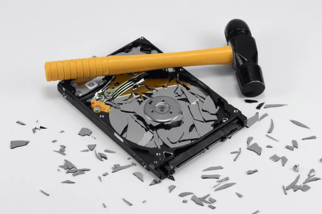 Does degaussing destroy hard drive