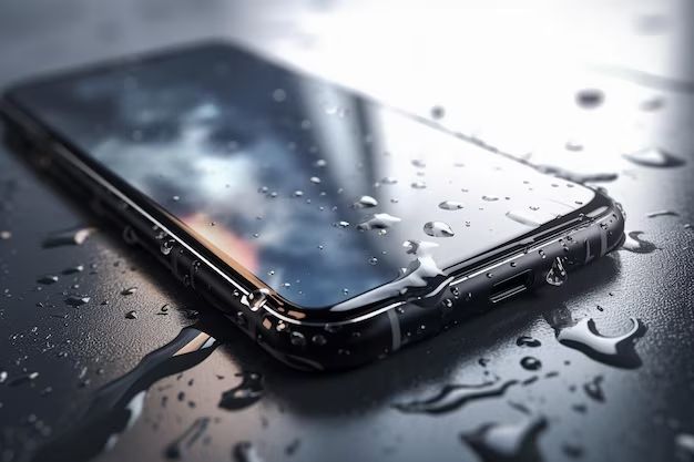 How do I get water out from under my iPhone screen