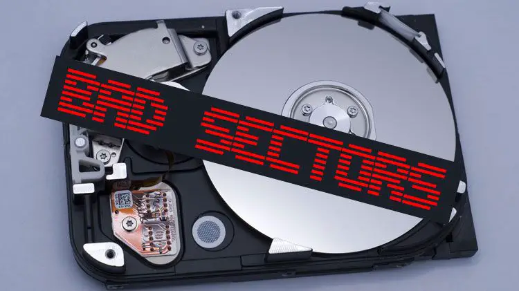 What happens if a hard drive has a bad sector