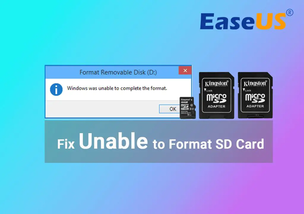 Why is my SD card unable to format