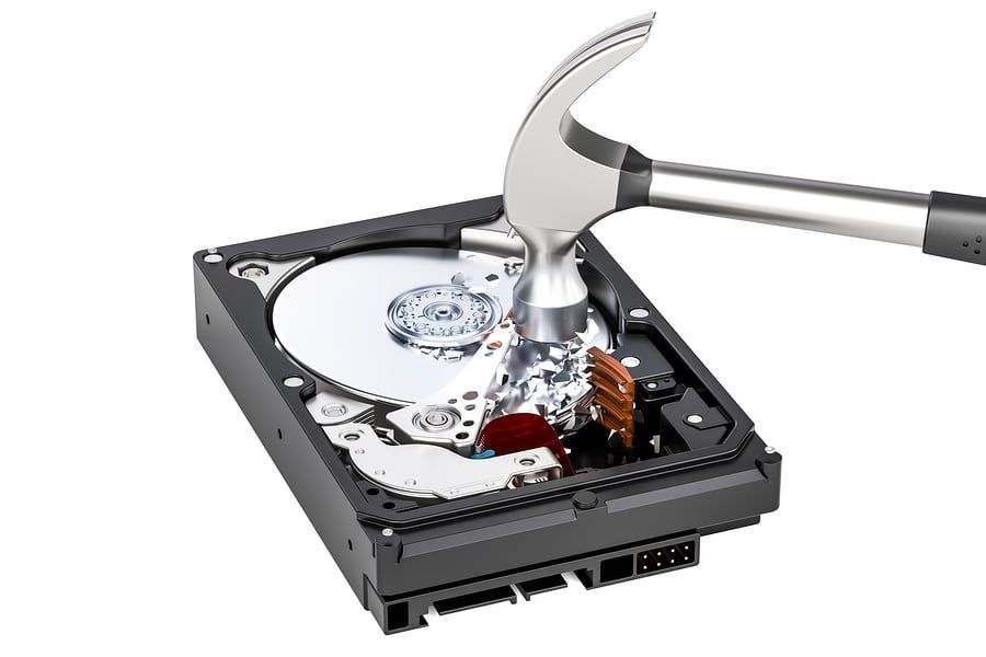 What is the least expensive way to destroy a hard drive