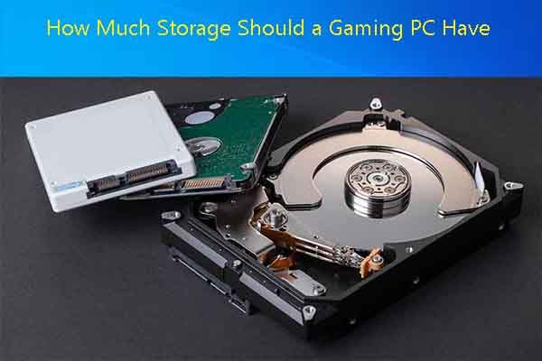 How much SSD storage should a gaming PC have