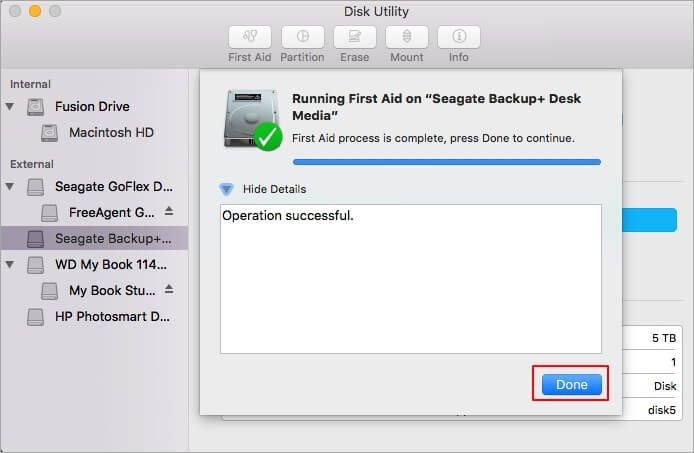 How do I get Seagate to show up on my Mac