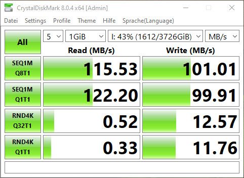 What is the fastest read write speed of a hard drive
