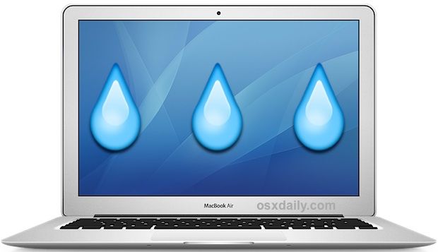 Can a few drops of water damage a MacBook