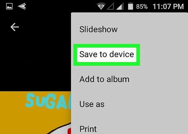 How do I move Google Photos back to my gallery