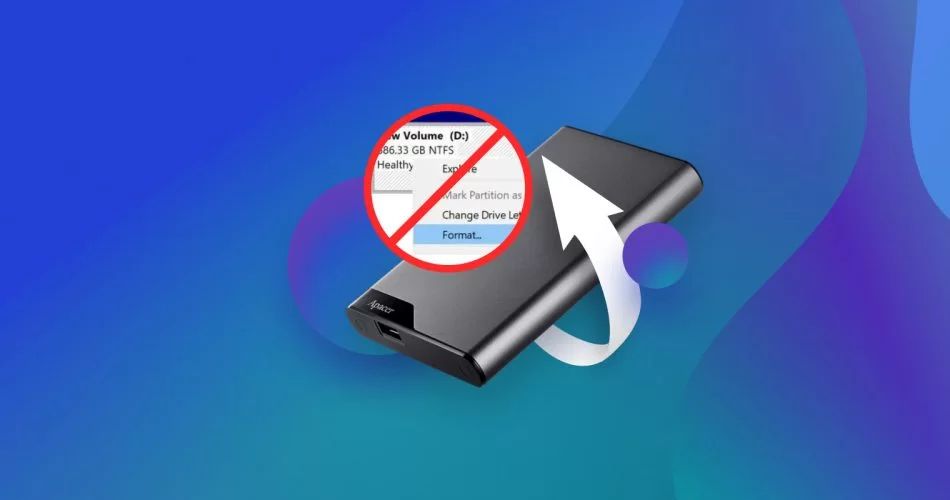 How can I recover my external hard drive without formatting