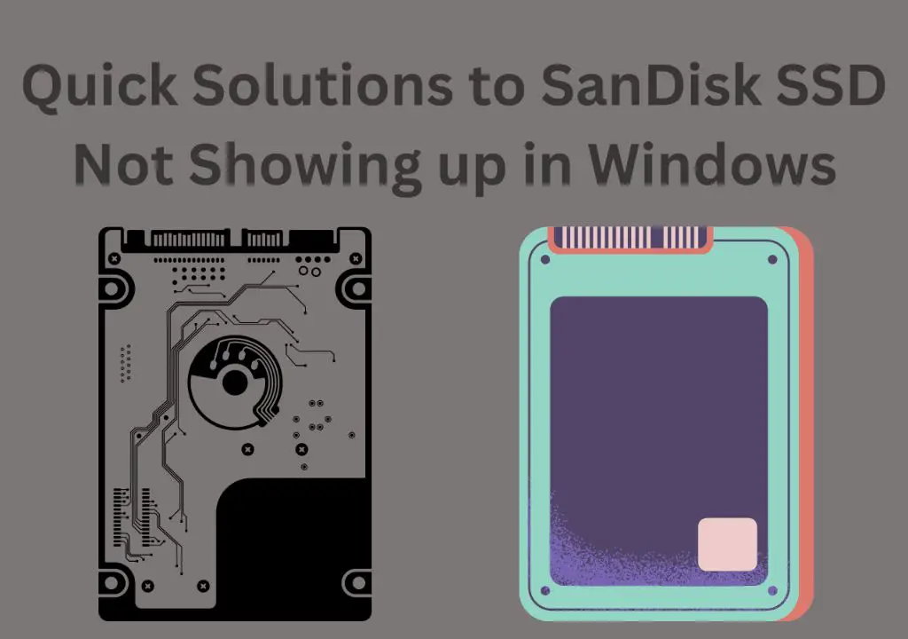 Why is my SanDisk SSD not working on Windows