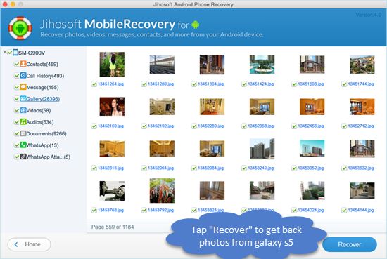 How to retrieve deleted photos and videos from Samsung Galaxy S5