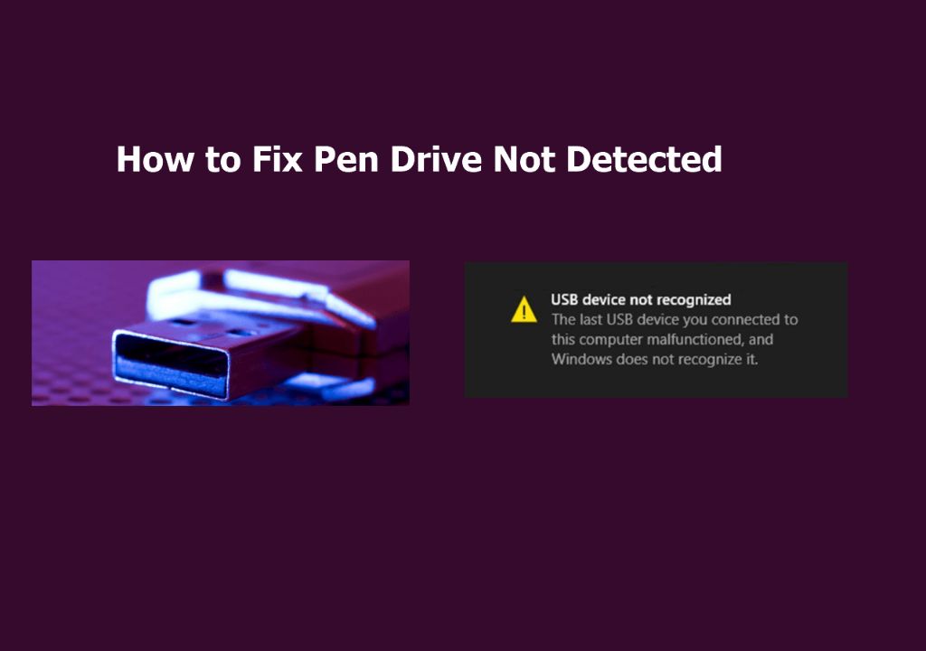 How do I fix my USB drive not detected