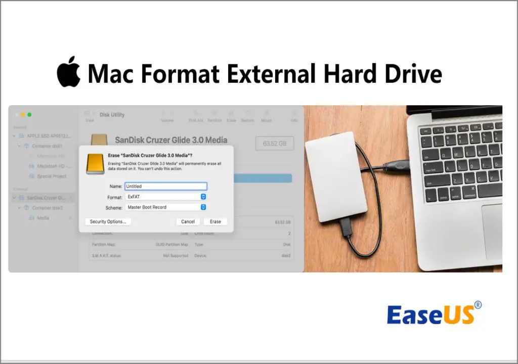 How to format an external hard drive to be compatible with a Mac