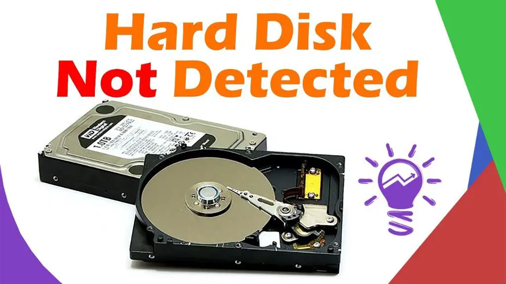 How do I recover my hard drive not detected