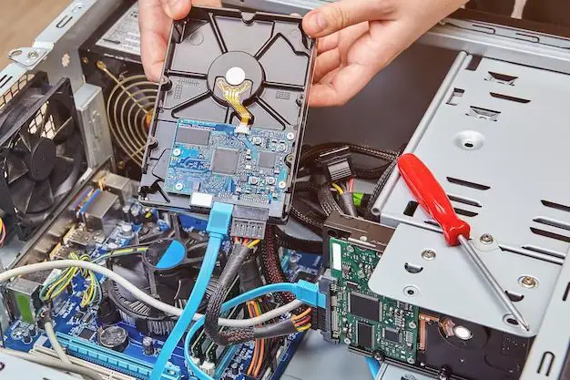 How do I remove a hard drive from a desktop computer