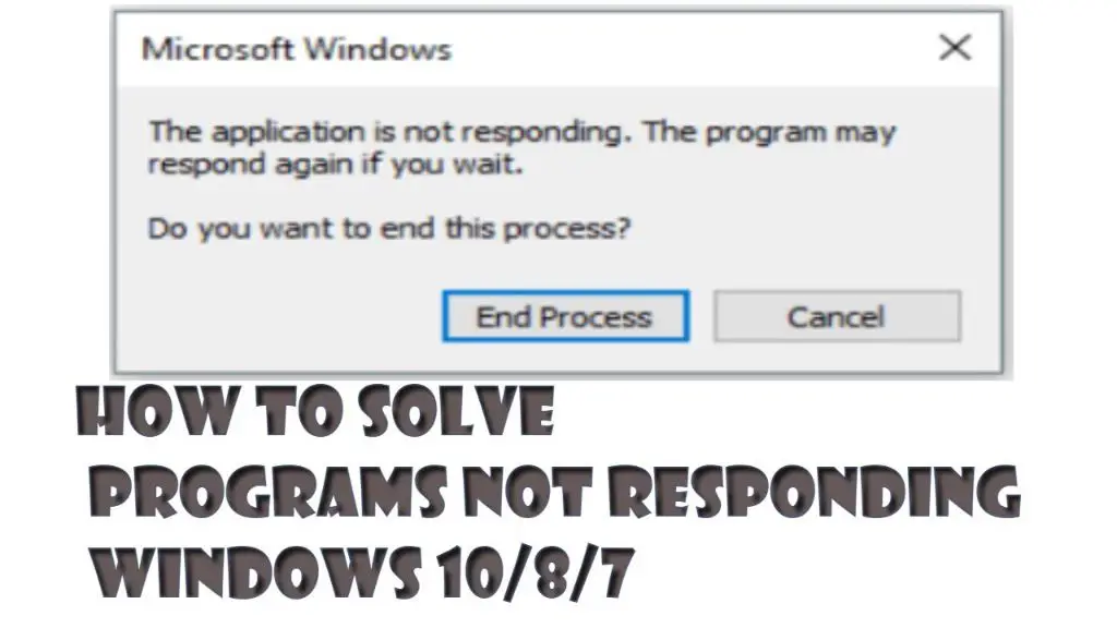 How do I fix Windows 7 not responding