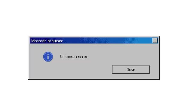 What is unknown error 3